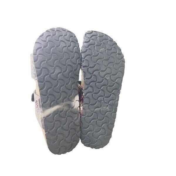 BIRKI’S BY BIRKENSTOCK Black Sydney Multicolor Flower Floral Sandals Size 38 (US - Thumbnail 3