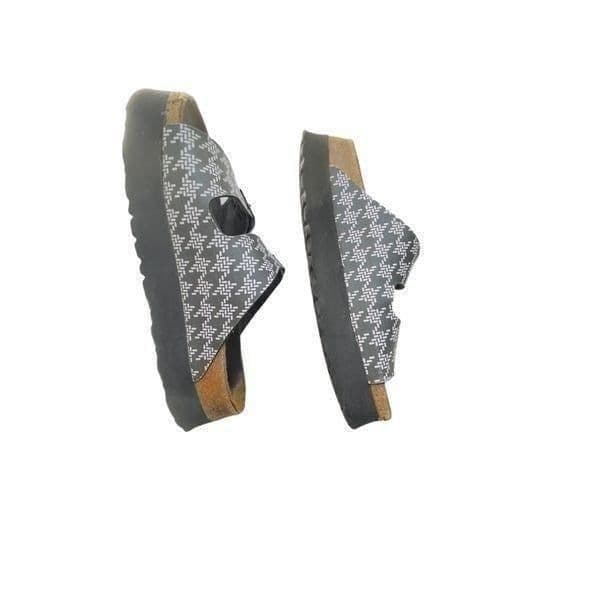 Papillio By Birkenstock Black And White Houndstooth Sandals Size 38 (US 7.5-8) - Thumbnail 3