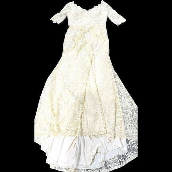 MADELINE GARDNER WEDDING DRESS MGNY BY MORILEE Allover Stretch Lace Crystal Cavi - Thumbnail 9