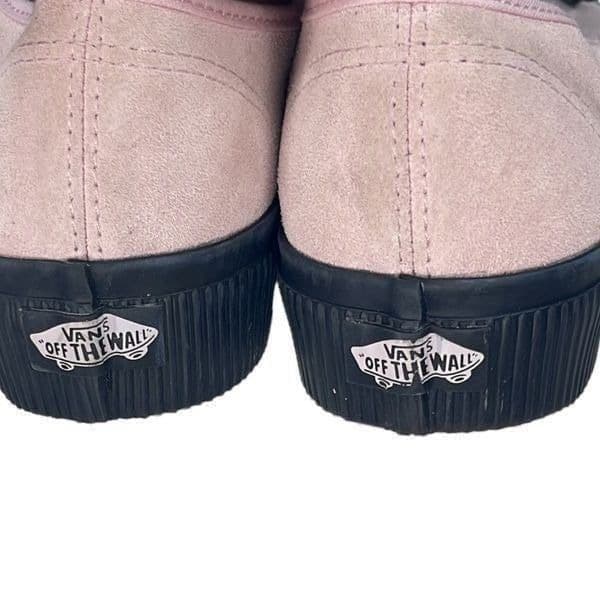 NWOT Authentic Vans Off The Wall Suede 2.0 Embossed Chalk Pink” Light Pastel Pin - Thumbnail 6