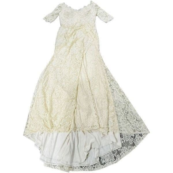 MADELINE GARDNER WEDDING DRESS MGNY BY MORILEE Allover Stretch Lace Crystal Cavi - Thumbnail 8