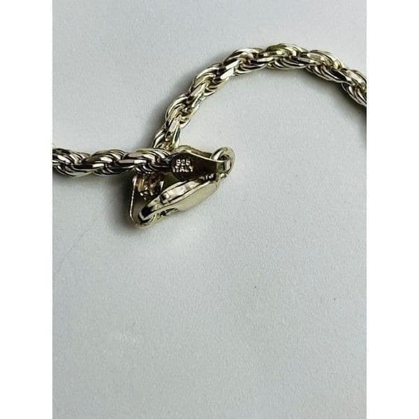 Beautiful Labradorite pendant and sterling silver 20” rope chain necklace - Thumbnail 4