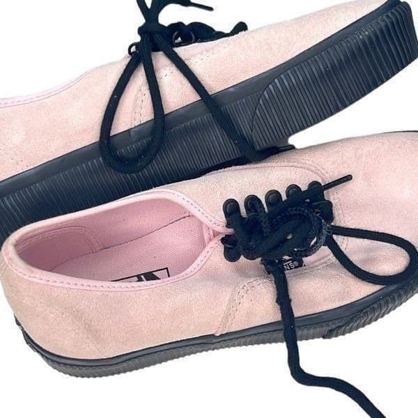 NWOT Authentic Vans Off The Wall Suede 2.0 Embossed Chalk Pink” Light Pastel Pin - Image 1