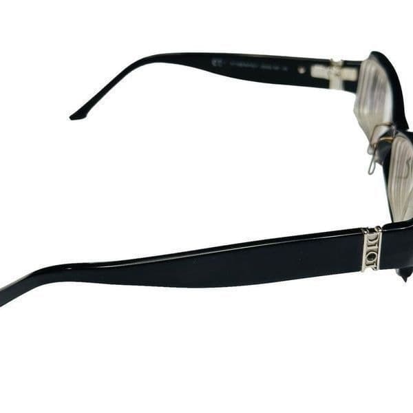 DIOR CHRISTIAN DIOR Unisex Eyeglasses Rectangular Frame Full Black Rim Eyewear G - Thumbnail 2