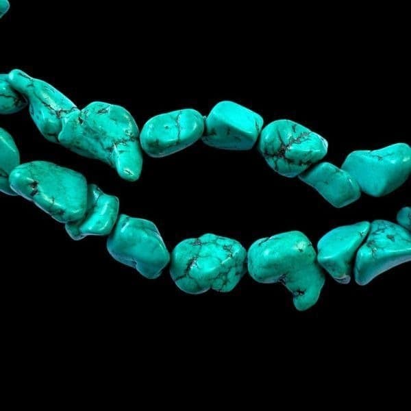 TURQUOISE Sterling Silver Double Strand 1/2”-3/4” Genuine Navajo American Indian - Thumbnail 8