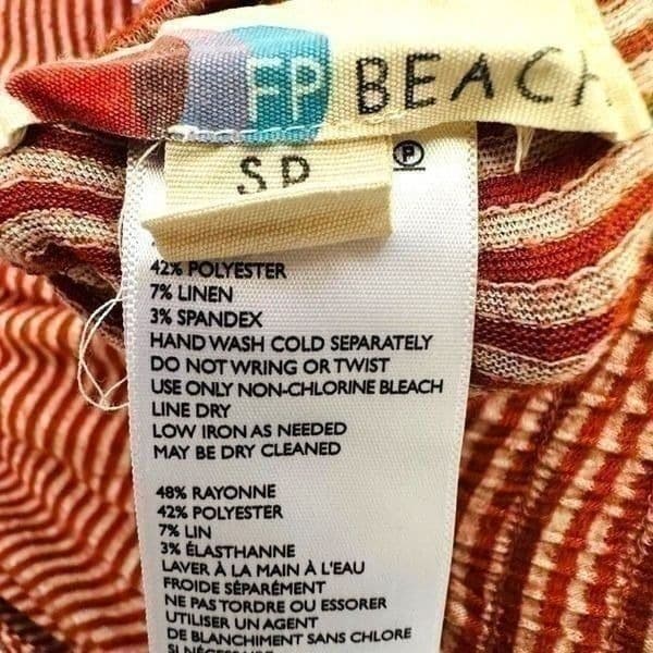 FREE PEOPLE BEACH Striped Linen Cotton Blend Super Comfy Wide Leg Palazzo Pant W - Thumbnail 3