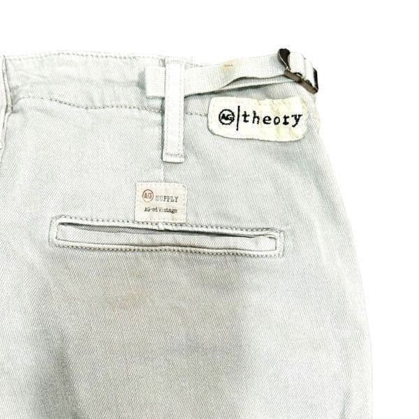 THEORY AG ADRIANO GOLDSCHMIED Standard Issue Slim Cargo Stretch Cotton Twill Kha - Image 1