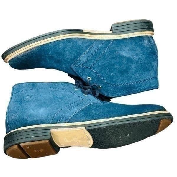 UGG Dagmann Chukka Boots Grizzly Blue Suede Treadlite Men’s Size 7.5 - Thumbnail 4