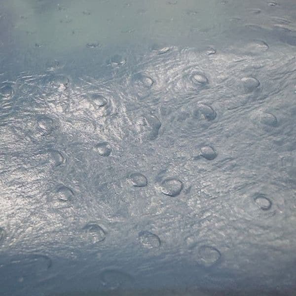 KATE SPADE Navy Blue Large Ostrich Embossed Leather Tote Bag Purse EUC - Thumbnail 5