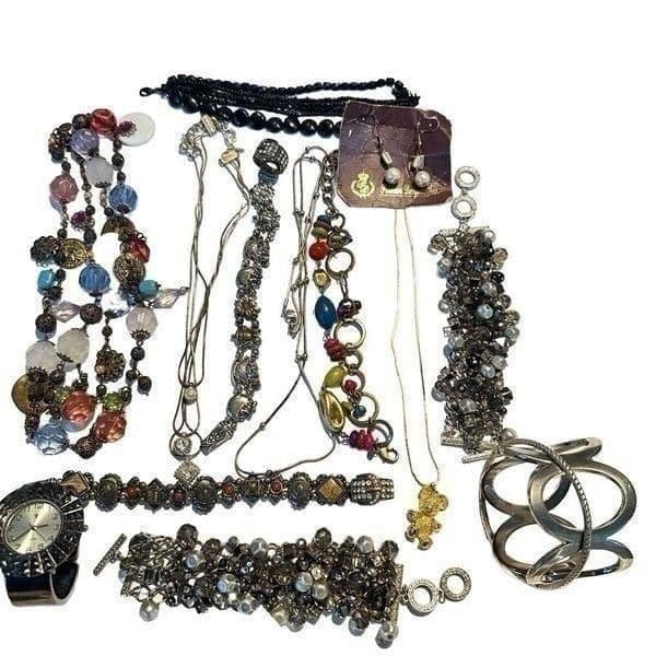 PREMIERE DESIGNS x16 Signed Pieces Vintage Modern Bulk Lot Jewelry Bracelet Neck - Thumbnail 12