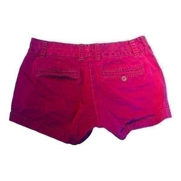 J. Crew Fuchsia Chino Shorts Size 0 - Thumbnail 2