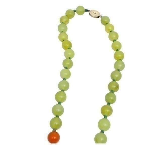 Genuine Chinese Jade Cloisonné Sterling Silver Hand Knotted Silk Cord Necklace - Thumbnail 6