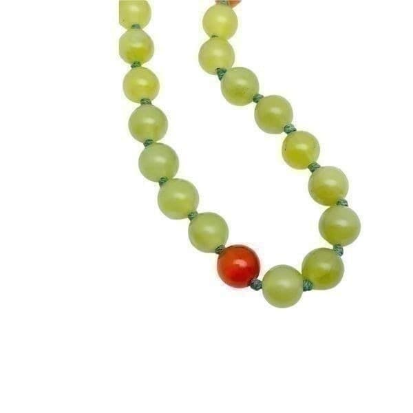 Genuine Chinese Jade Cloisonné Sterling Silver Hand Knotted Silk Cord Necklace - Thumbnail 3