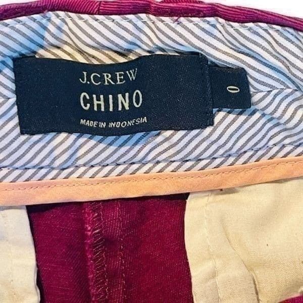 J. Crew Fuchsia Chino Shorts Size 0 - Thumbnail 3