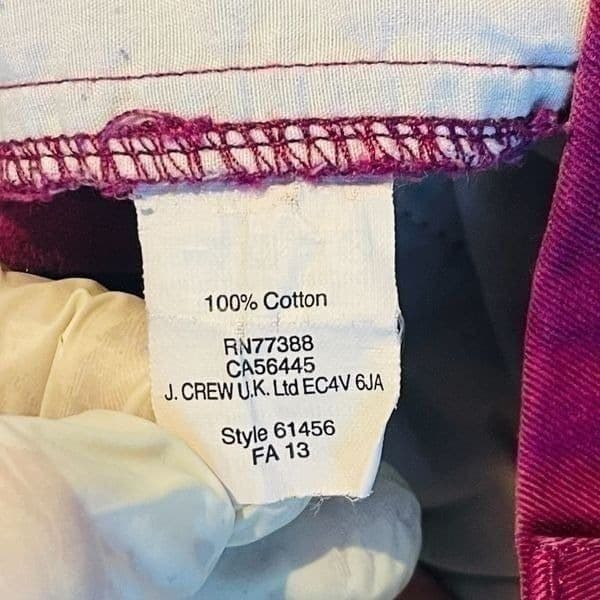 J. Crew Fuchsia Chino Shorts Size 0 - Thumbnail 4