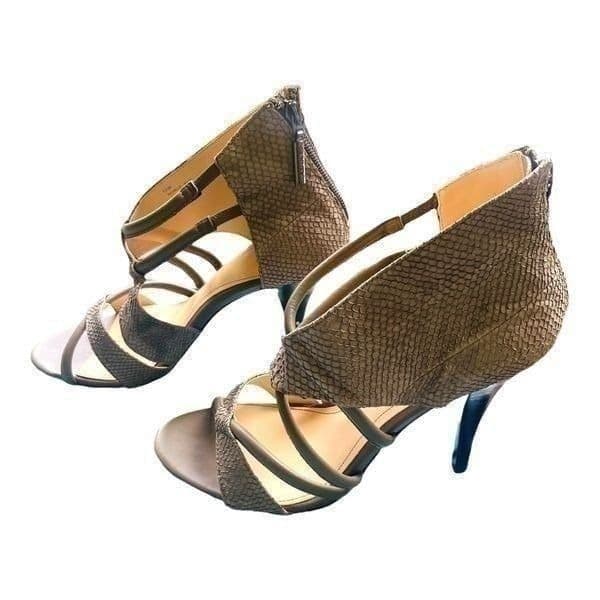Calvin Klein Richelle Snakeskin Stiletto Heels Sandals Size 8.5 - Thumbnail 4