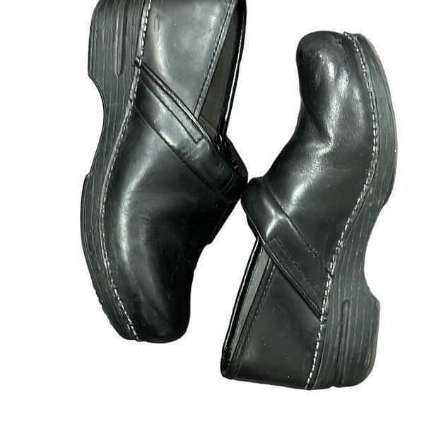 DANSKO XP Professional Black Leather Clog Slip On Shoes Size 38 (7.5-8) - Thumbnail 6
