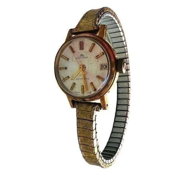 Vintage Bucherer Womens Automatic Gold Plated Watch - Thumbnail 2