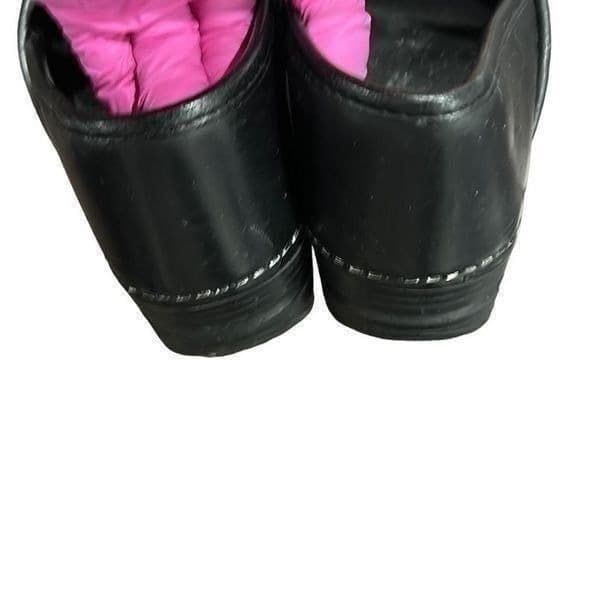 DANSKO XP Professional Black Leather Clog Slip On Shoes Size 38 (7.5-8) - Thumbnail 3