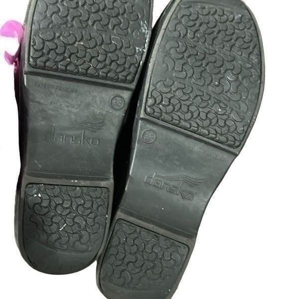 DANSKO XP Professional Black Leather Clog Slip On Shoes Size 38 (7.5-8) - Thumbnail 5