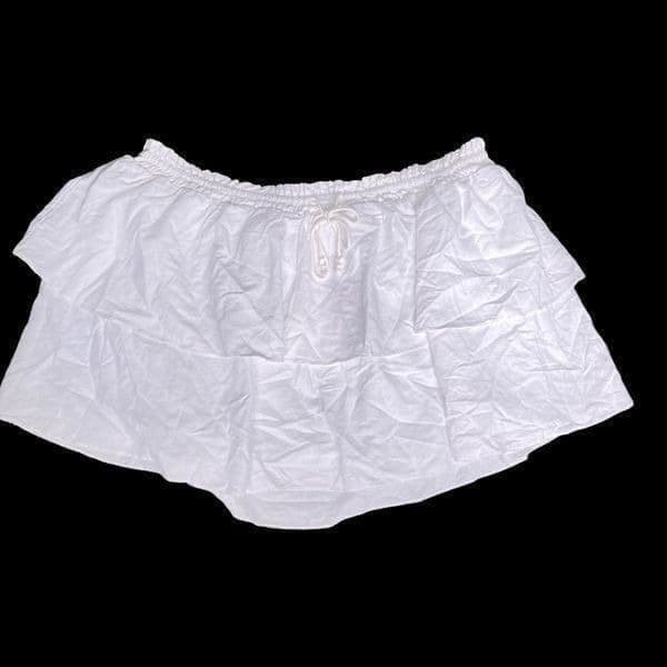 Women's High-Rise Ruffle Mini Skirt - Stoney Clover Lane x Target White Size 2x - Thumbnail 2
