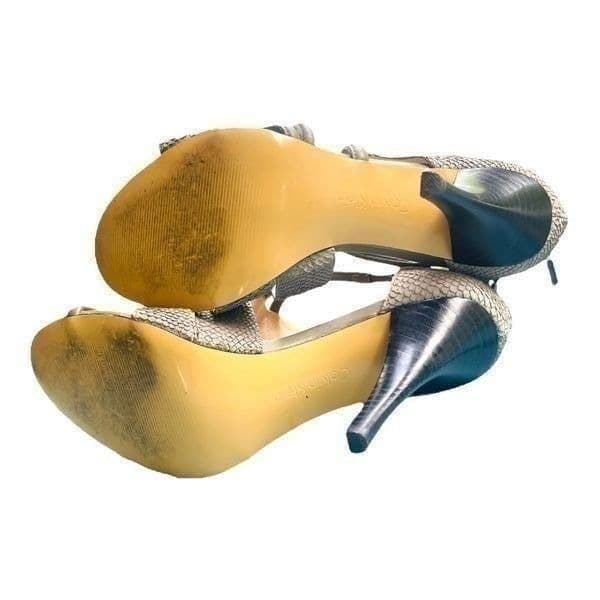 Calvin Klein Richelle Snakeskin Stiletto Heels Sandals Size 8.5 - Thumbnail 3