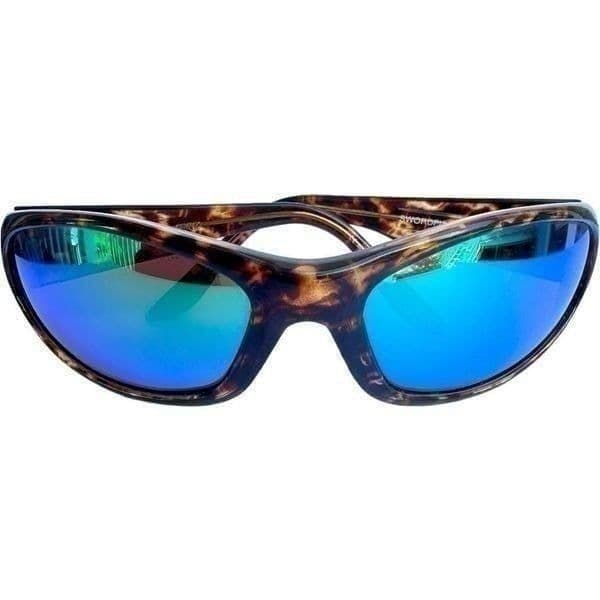 COSTA DEL MAR Sunglasses SW10 Swordfish Tortoise Brown Blue Mirrored Lenses Made - Thumbnail 9