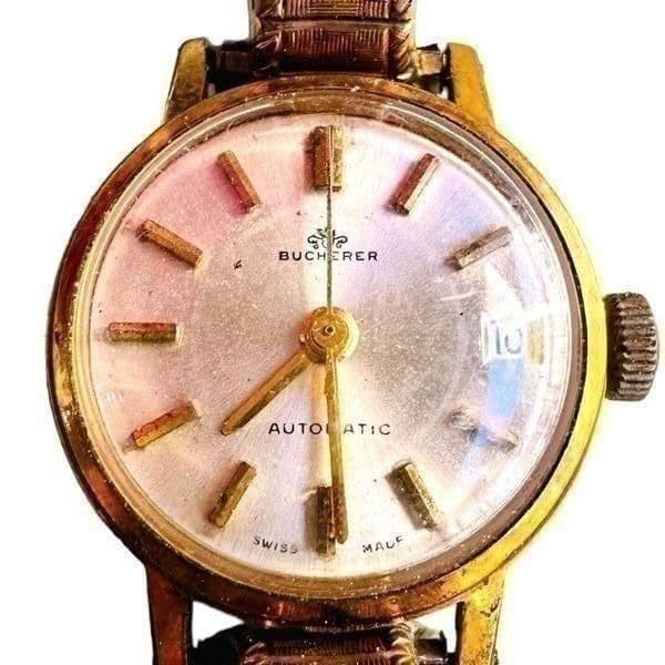 Vintage Bucherer Womens Automatic Gold Plated Watch - Image 1