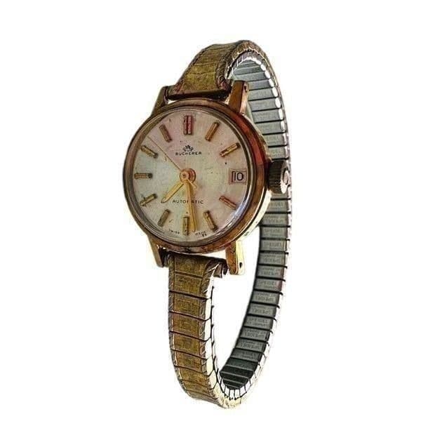 Vintage Bucherer Womens Automatic Gold Plated Watch - Thumbnail 5