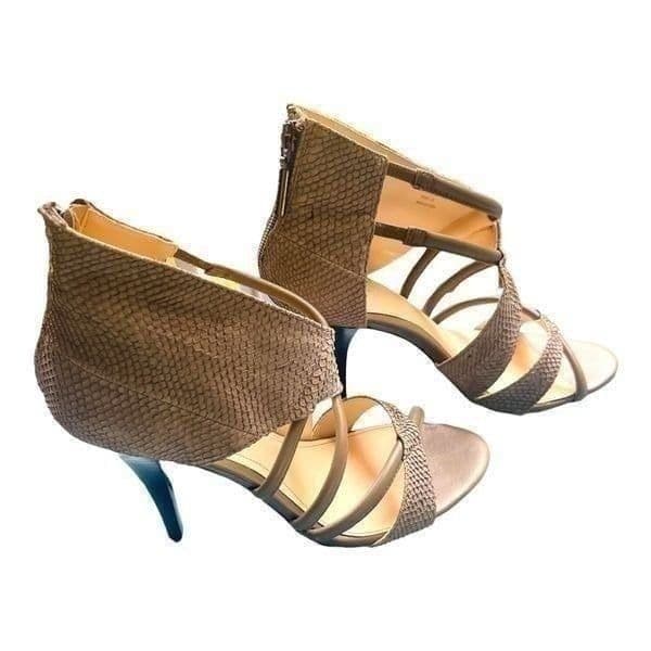 Calvin Klein Richelle Snakeskin Stiletto Heels Sandals Size 8.5 - Thumbnail 8