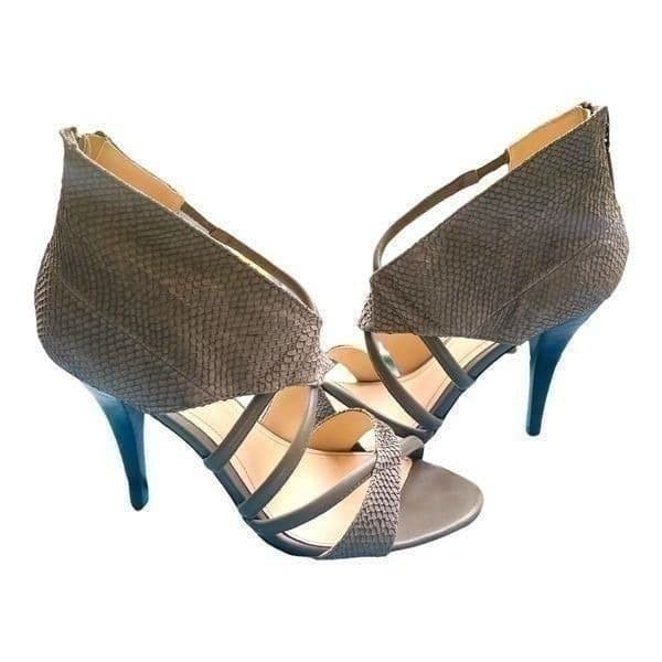 Calvin Klein Richelle Snakeskin Stiletto Heels Sandals Size 8.5 - Thumbnail 6