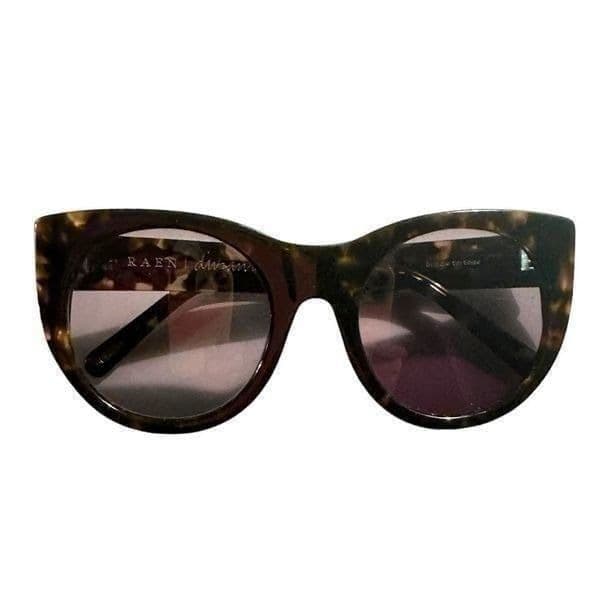 ANTHROPOLOGIE RAEN Durante Sunglasses 53[]21 140 Brindle Tortoise Cat Eye Overs - Thumbnail 3