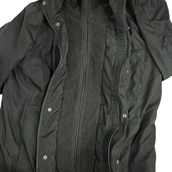 CK CALVIN KLEIN Black Wind Protection Water Rain Resistant Winter Heavy Coat Dua - Thumbnail 5