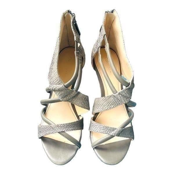 Calvin Klein Richelle Snakeskin Stiletto Heels Sandals Size 8.5 - Thumbnail 5