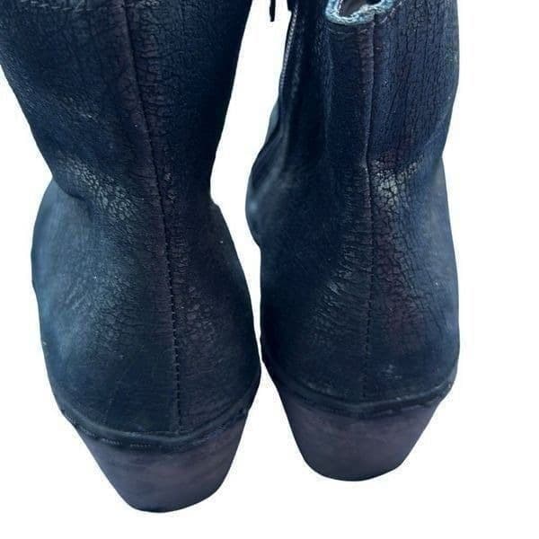 NAOT Almeria Black Crackle Leather Voyage Collection Ankle Bootie Boots Shoes Si - Thumbnail 5