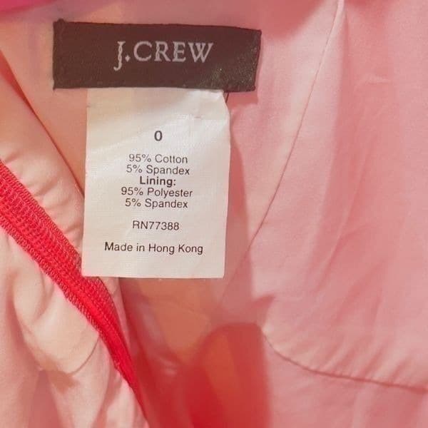 J. Crew Pink Sleeveless A-line Dress Size 0 - Thumbnail 3