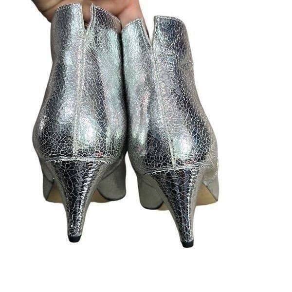 IVYLEE COPENHAGEN Vivian Silver Metallic Ankle Booties Size 36 (US 5) $369 Retai - Thumbnail 6