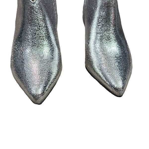 IVYLEE COPENHAGEN Vivian Silver Metallic Ankle Booties Size 36 (US 5) $369 Retai - Thumbnail 5
