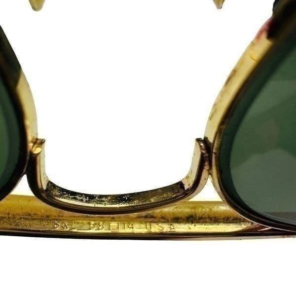Vintage B&L Ray Ban Bausch & Lomb Black Outdoorsman Reloaded w/Case Sunglasses - Thumbnail 4