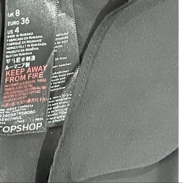 Topshop Python Animal Snake Print Deep V-Neck Midi Dress. Size US 4 - Thumbnail 5