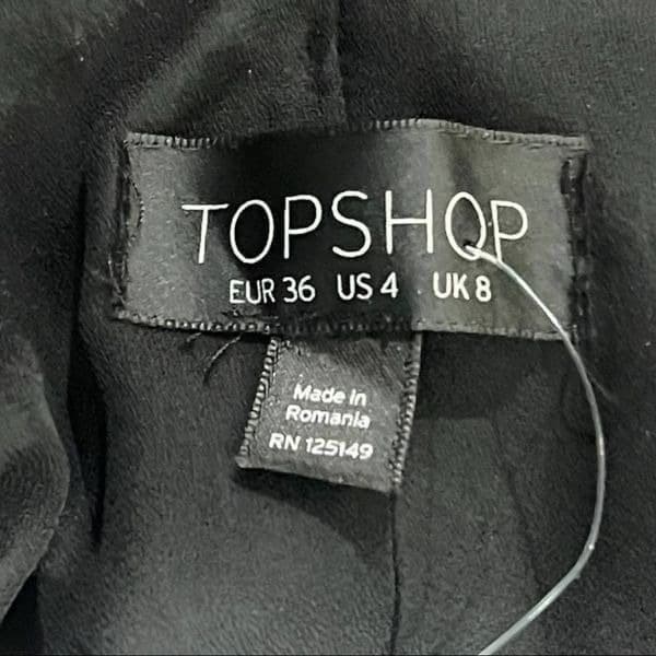 Topshop Python Animal Snake Print Deep V-Neck Midi Dress. Size US 4 - Thumbnail 4