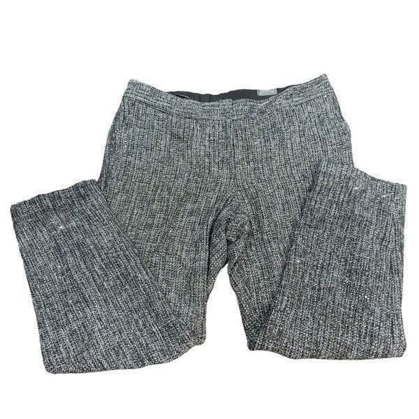 TALBOTS *NWT* Hampshire Ankle Pant Trouser Slacks Silver Black Metallic Detail P - Image 1