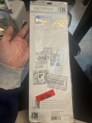 K&Company Amy Butler Belle Adhesive Chipboard Shapes Scrapbooking Stickers - Thumbnail 2