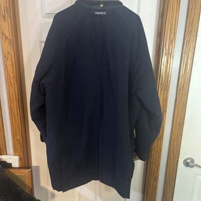 Nautica Men’s XL Jacket Zip And Button Up Polyester-D - Thumbnail 3