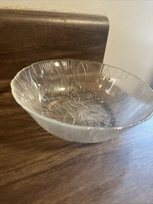 Arcoroc Canterbury Crocus Glass Dinner Plate, Salad Plate, Cereal Bowl *PICK* - Thumbnail 3