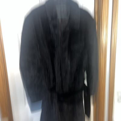 Falcone Blazer Jacket Mens 38 Regular Black Double Breasted Wool Blend Made USA - Thumbnail 2