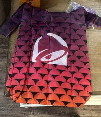 Taco Bell Rare Exclusive Tote Bag Employee With Little Purple Pouch For Stowage - Image 1