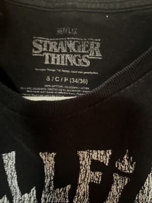 Stranger Things Hellfire Club Womens T-Shirt Size Small Black Netflix TV Series - Thumbnail 2