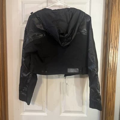 Women’s Small Nike Polyester Loose Fit Black Jacket -D - Thumbnail 3