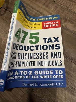 475 Tax Deductions for Busines by Bernard B. Kamoroff (2018, Trade Paperback) - Thumbnail 2